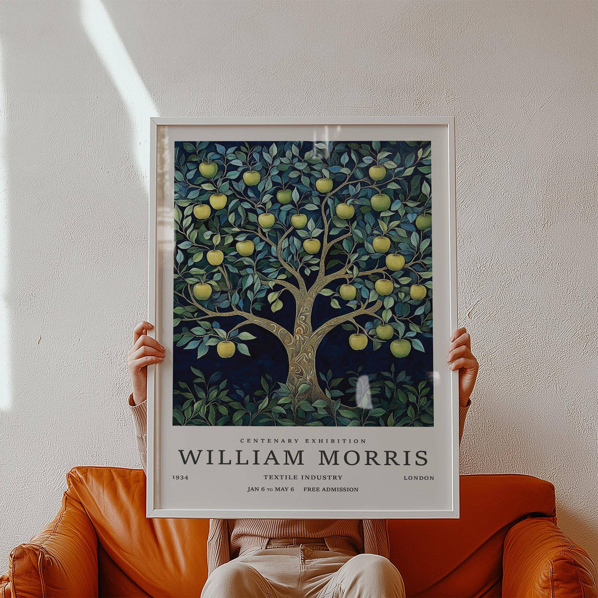 Tree art print showing nature-inspired scene with soft colors
