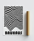 Bauhaus geometric design in black and white