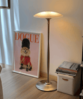 Chic Gold and Red Pomeranian Poster Print for classic living room