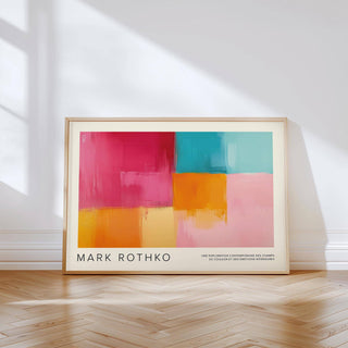 Horizontal format art prints with abstract design for tranquil decor