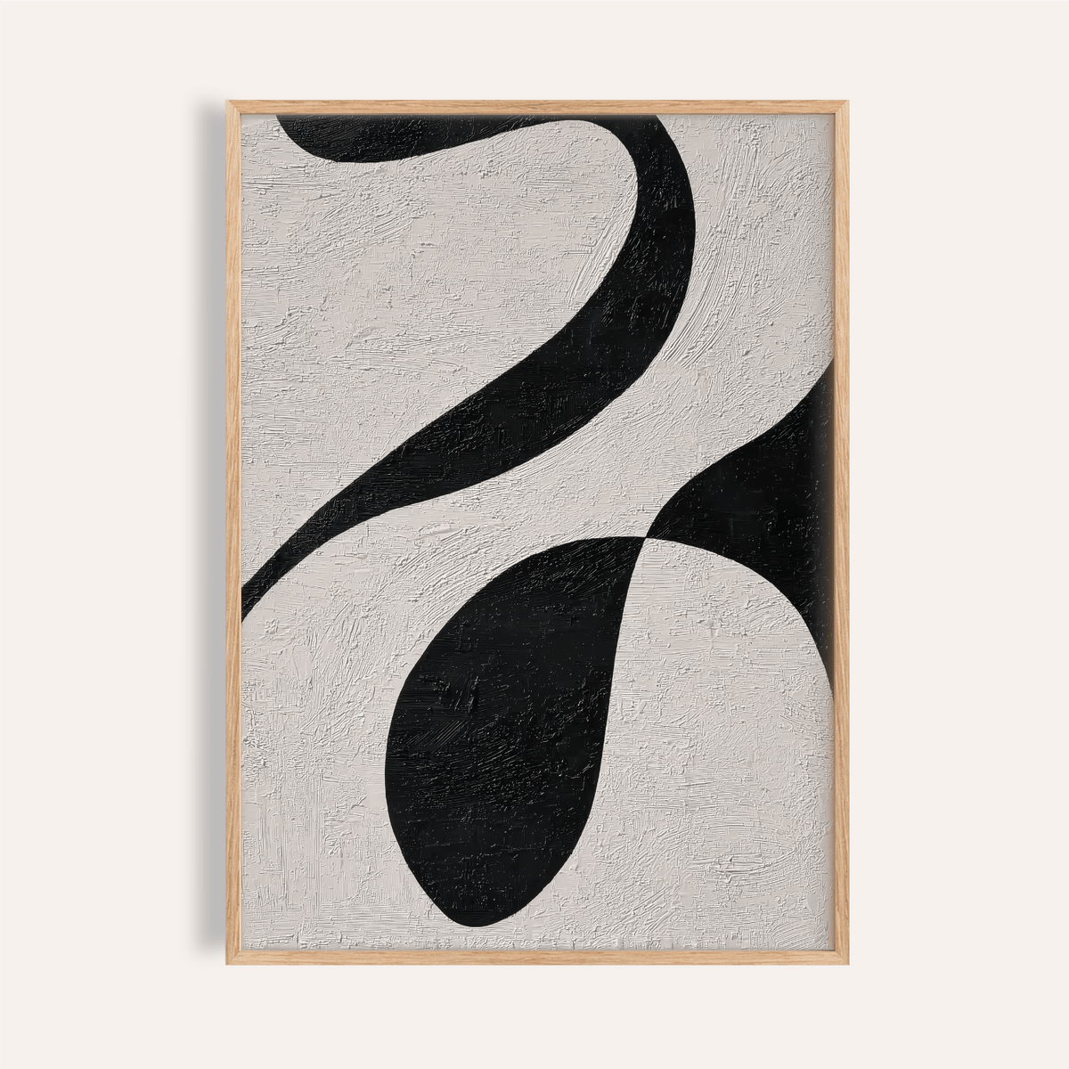 Abstract Black and White Art wall art in Gray and Black for living room decor