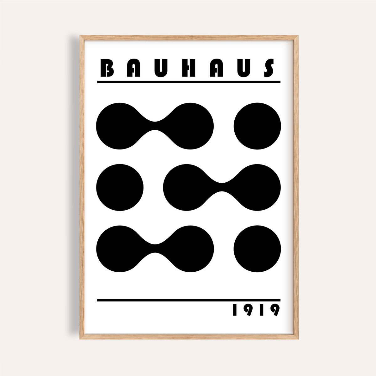 Minimalist Geometric Print in black for office wall art