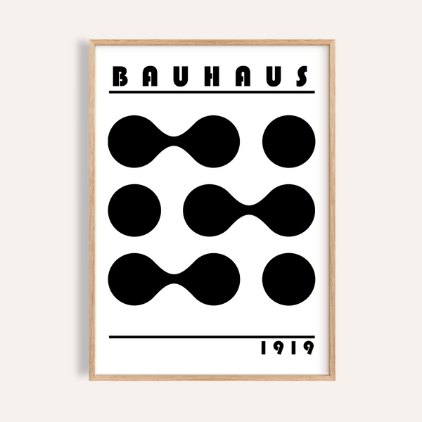 Minimalist Geometric Print in black for office wall art