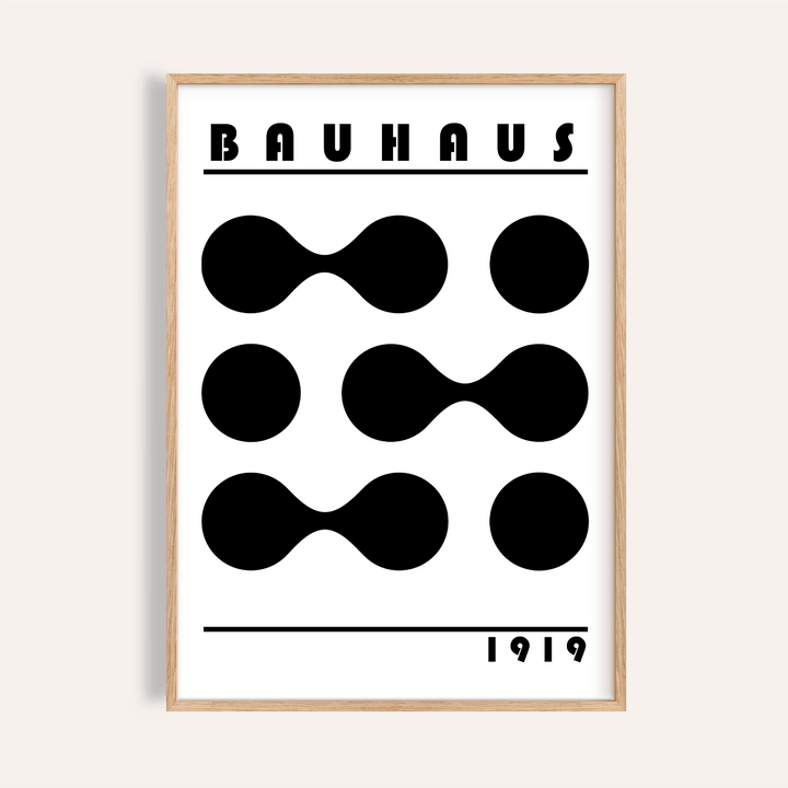 Minimalist Geometric Print in black for office wall art