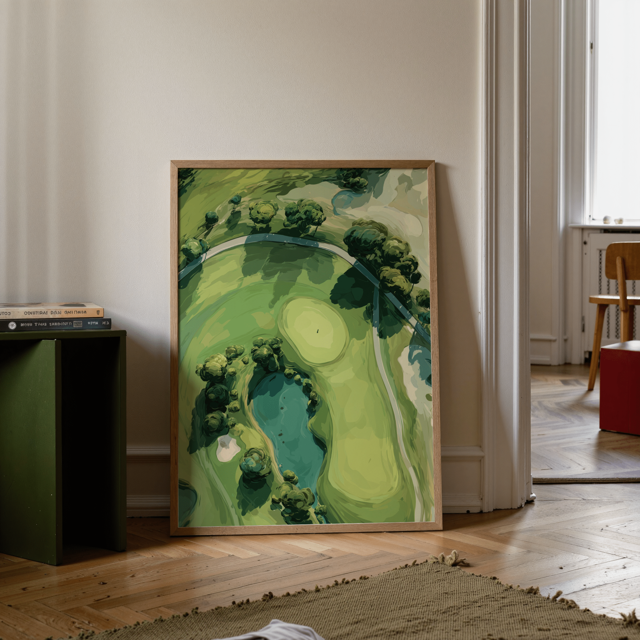 Luftaufnahme Golf-Szene