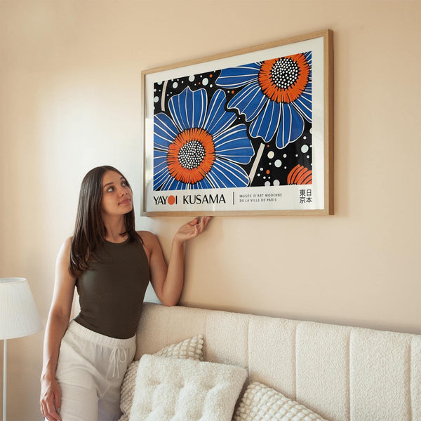 Unique flower art perfect for Japandi and modern interiors