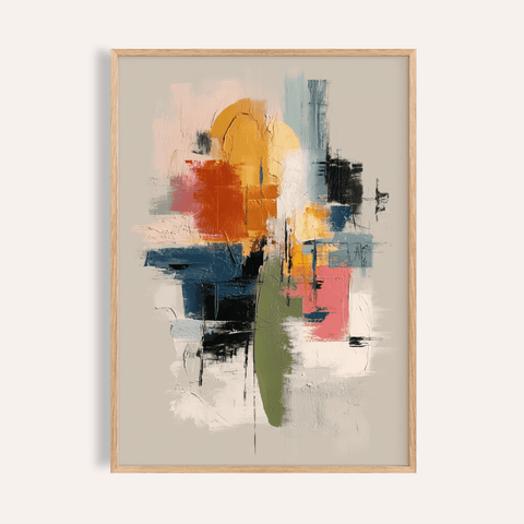 Colorful Textured Print, multicolored, living room, print
