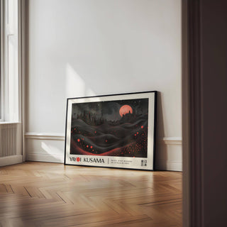 Nocturnal landscape moon print ideal for artistic living rooms