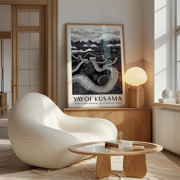 Striking Chinese wall art with monochrome contrasts