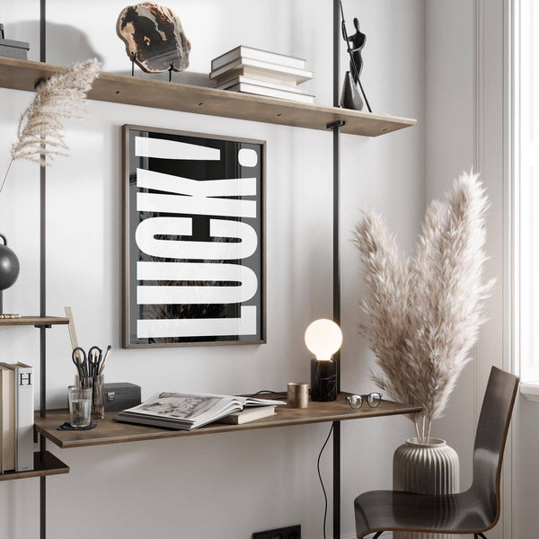 High-quality minimalist print used as lucky gifts home decor