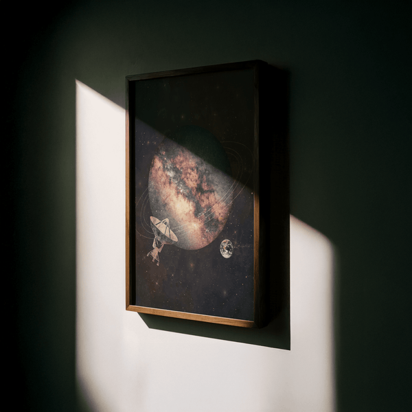 Cosmic Art Print featuring Pink and Purple, poster for kids' room