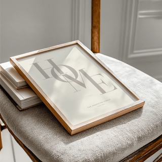 Minimalist Home Beige Personal Print, beige wall art for hallway
