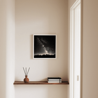 Milky Way Print featuring Black and White, ideal for study room wall art