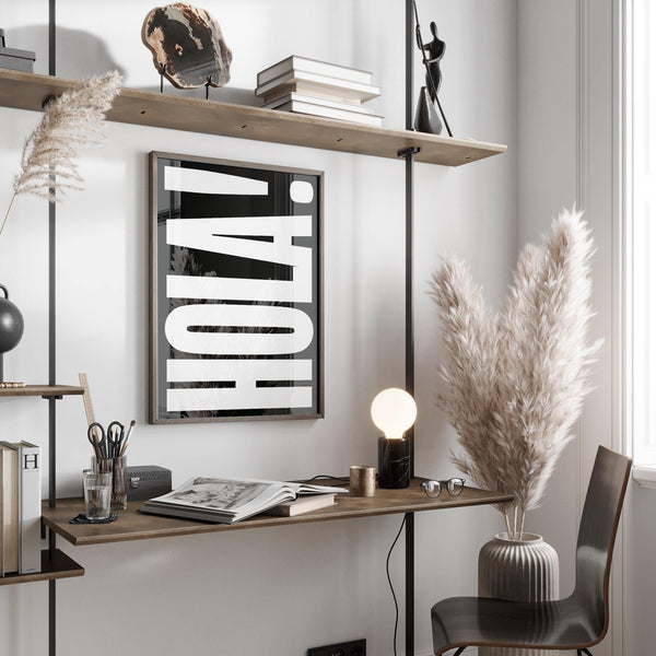 Internationally-inspired posters with typography perfect for modern decor themes