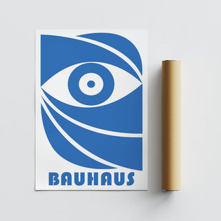 High-quality Bauhaus eye poster on matte paper