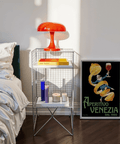 Retro Vintage Aperitivo Print using blue and yellow, suitable for dining wall art