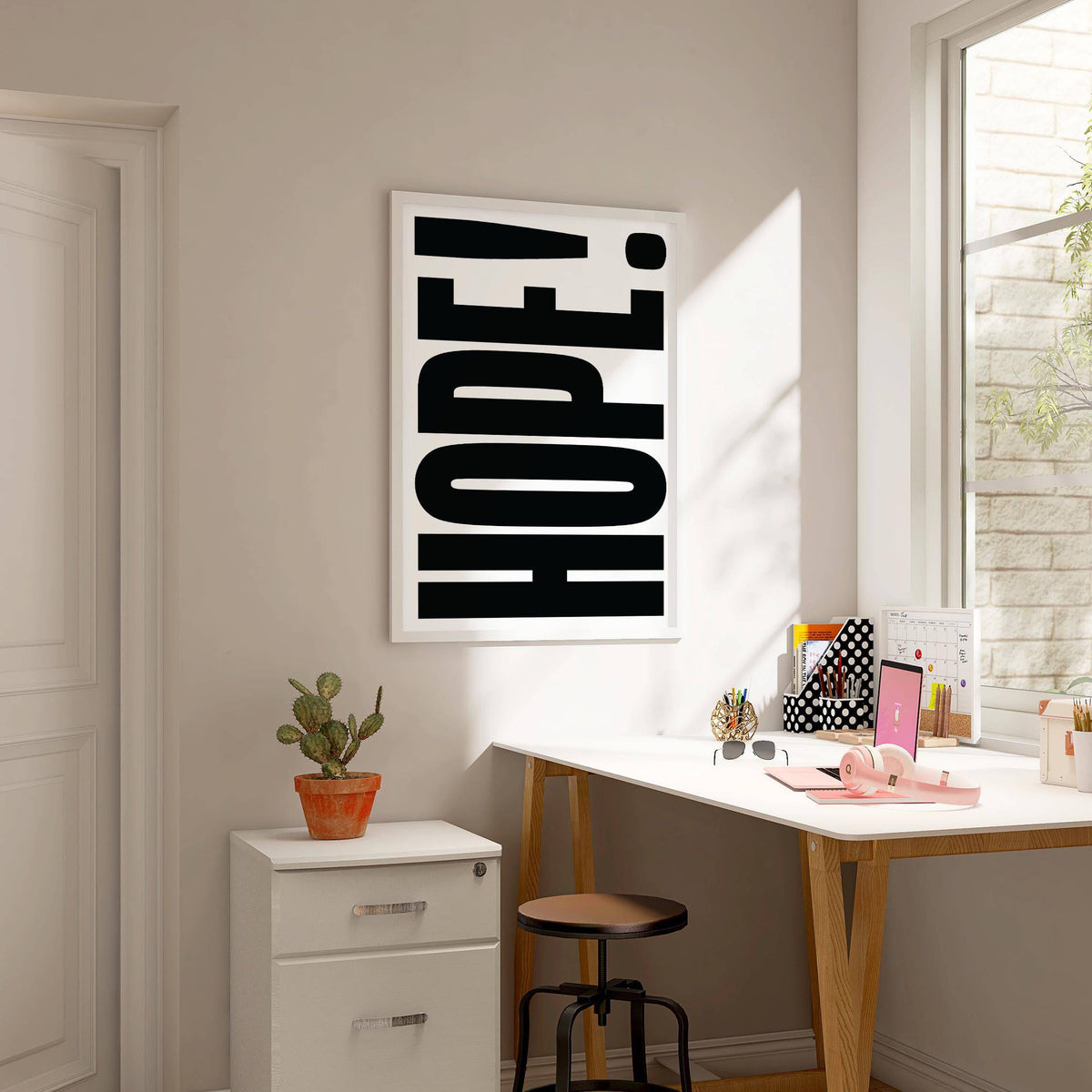 Sleek typography motivational work posters perfect for study areas