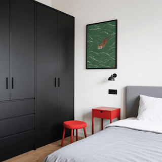 Wildlife Wall Decor in Green and Orange for nature-themed home décor