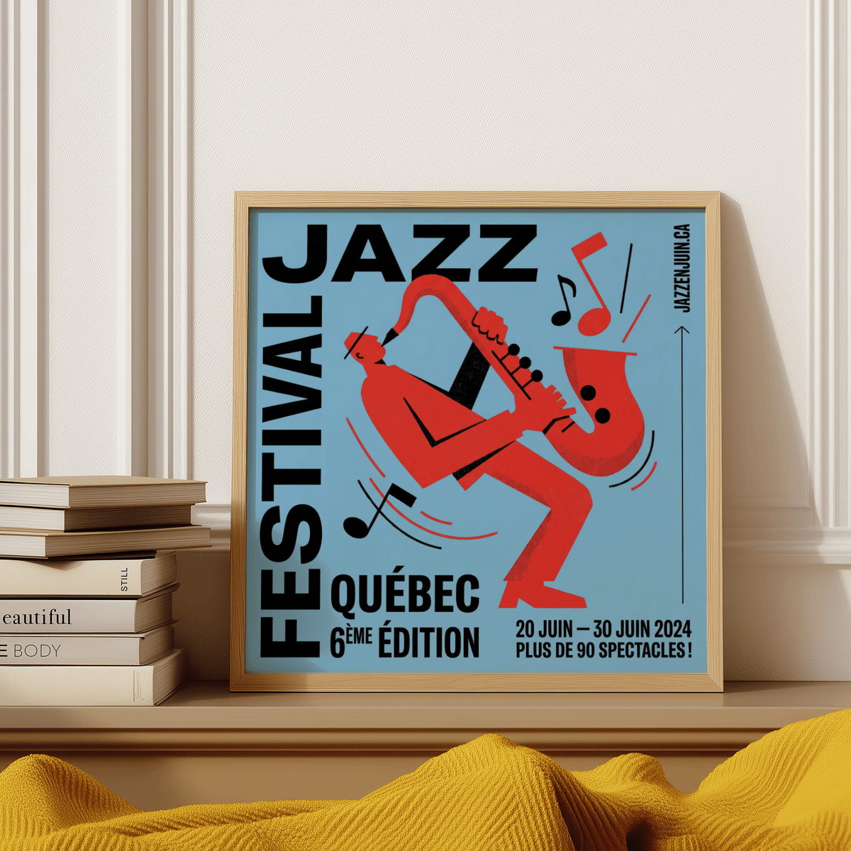 Music Wall Art featuring a jazz theme, ideal for bedroom wall art