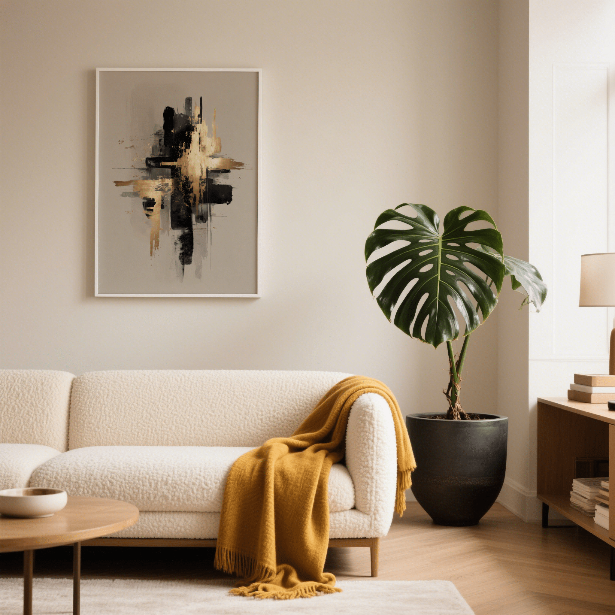 Abstract Gold Poster