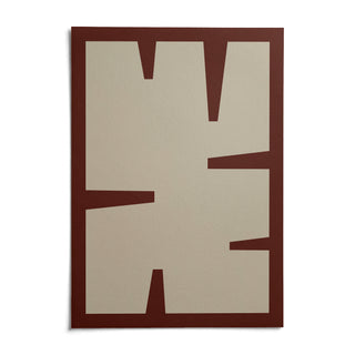 Maroon Wall Art, shown as an unframed paper print on a plain white background