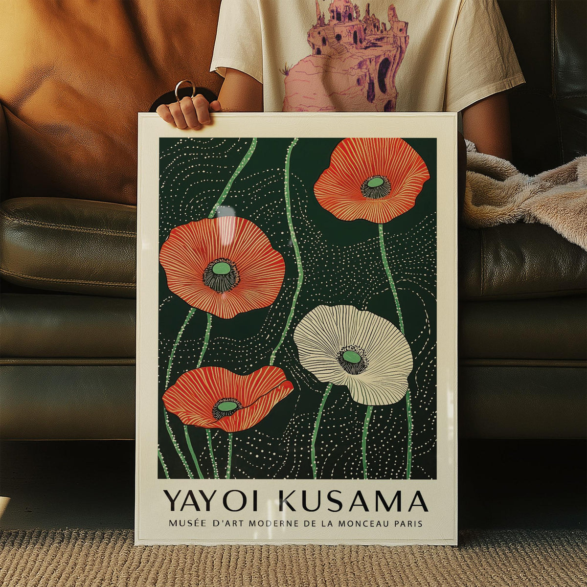 Extra Large Floral Wall Art showcasing detailed petals and dark tones.