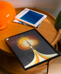 Rocket Launch Art Print, modern yellow accents, hallway wall art