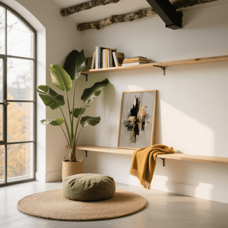 Minimalist Gold Wabi Sabi Print, gold tones for lounge or sitting room