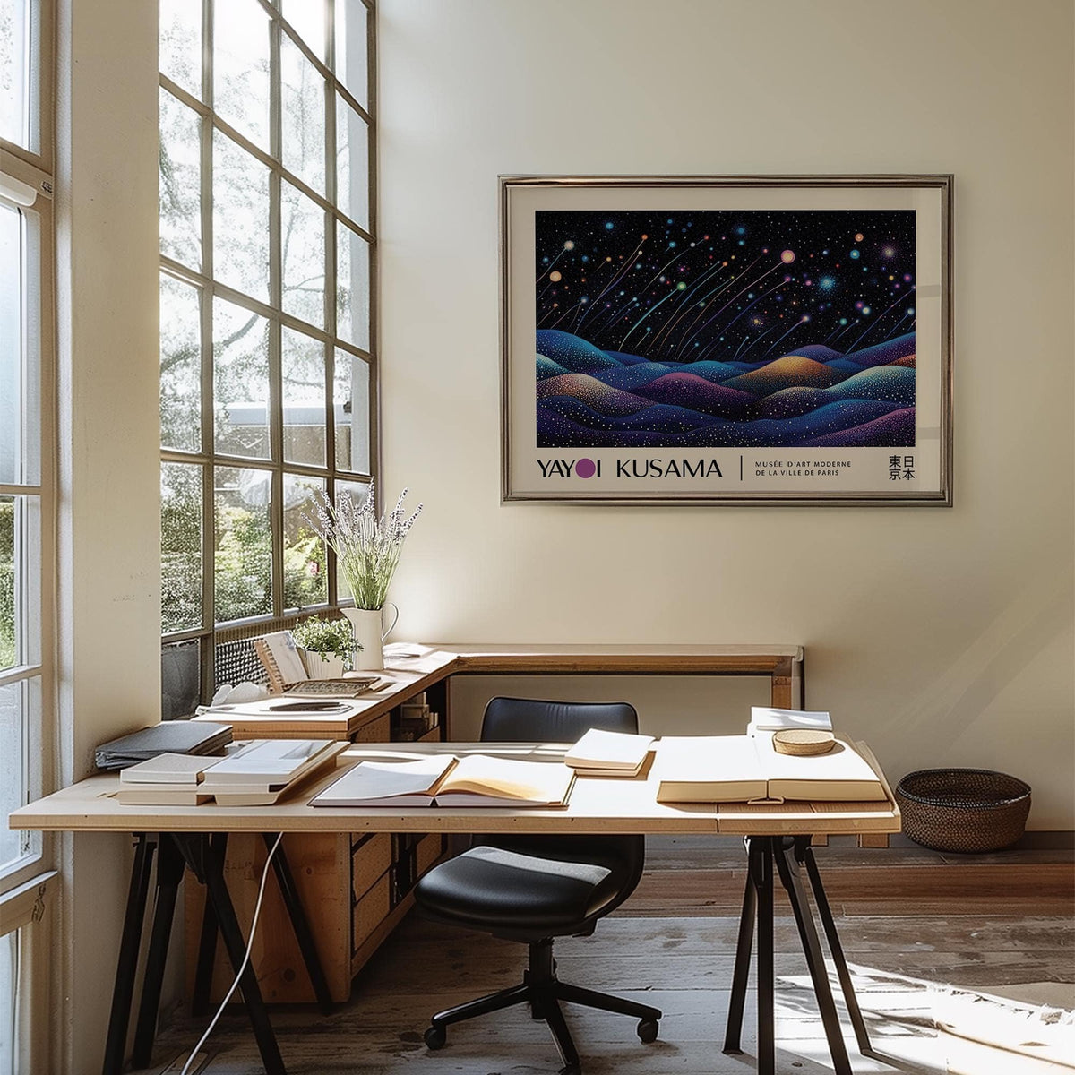 Decorative night-themed landscape prints for modern creative spaces