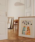 Greyhound-inspired art for modern homes.