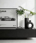 Sophisticated Lexus Art Print in White for loft wall art