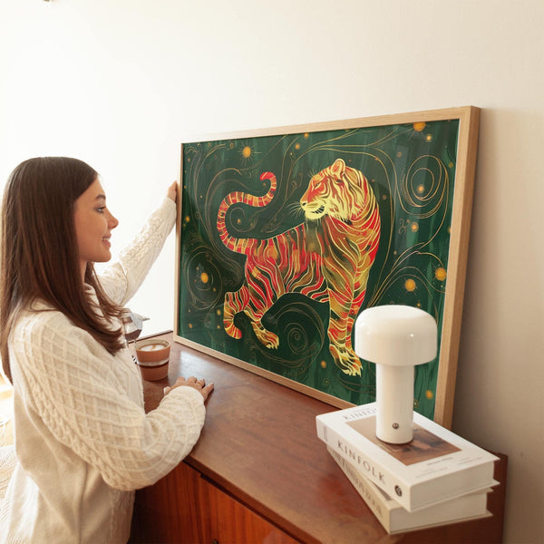 Statement oriental wall art for elegant home decor