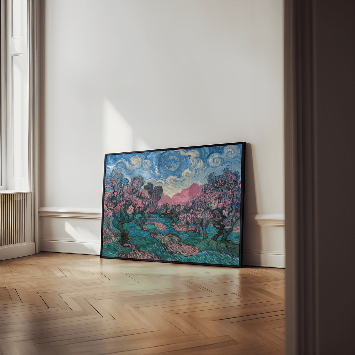 Colorful Landscape Art featuring Multicolored tones for bedroom decor