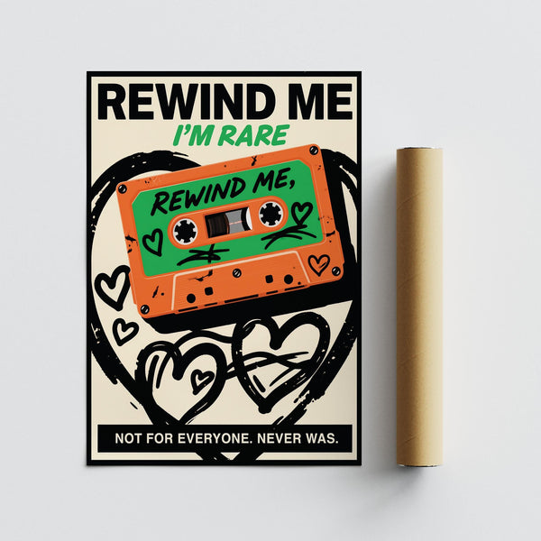 Girls room decor with romantic 90s retro cassette wall art.