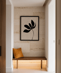 Minimalist Botanical Wall Art, beige and black colors for dining room minimalist poster