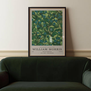 Soft green wall art for living room spaces with calming floral patterns