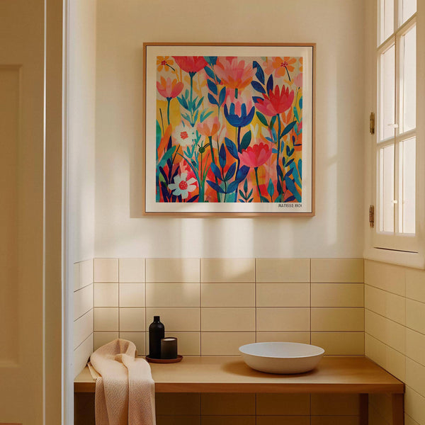 abstract matisse exhibition poster for stylish home decor