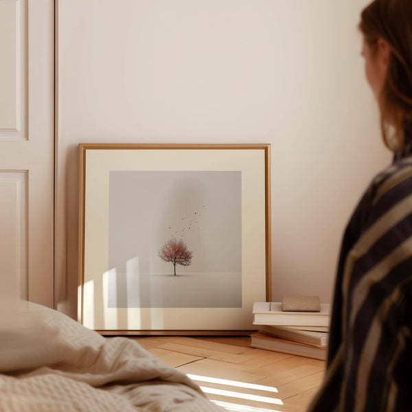 tree wall art with peaceful and meditative appeal