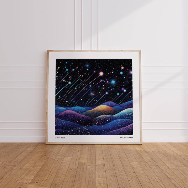 Large galaxy wall art print for statement wall decor