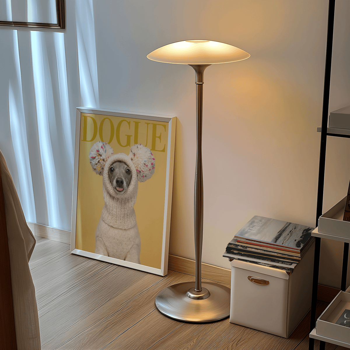 Funny Dog Wall Art featuring beige tones for cheerful hallway walls