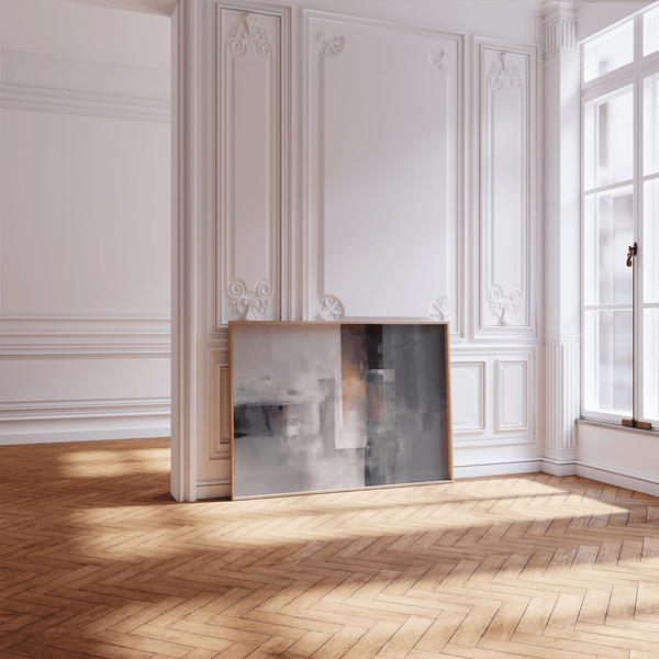 Modern Contemporary Poster featuring Purple tones for office decor