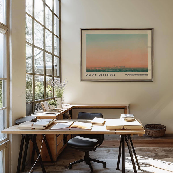 Framed skyline wall pictures for contemporary interiors