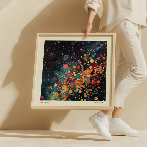 Colorful galaxy posters with abstract space art