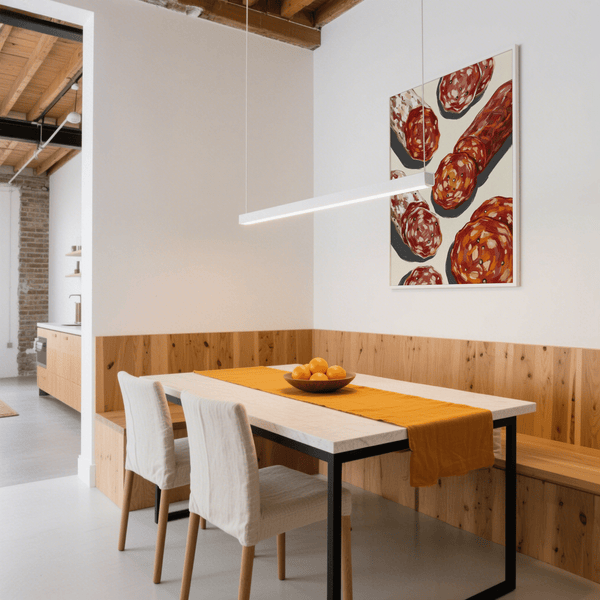 Italian Salami Print on a white background for modern kitchens