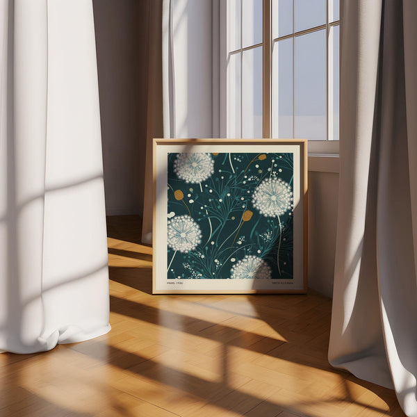 Dandelion wall art ideal for living rooms, bedrooms, and offices