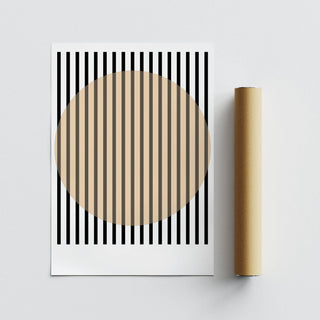 Neutral beige and black design used in office posters decor