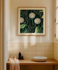 Nature-inspired dandelion art print for plant lovers.