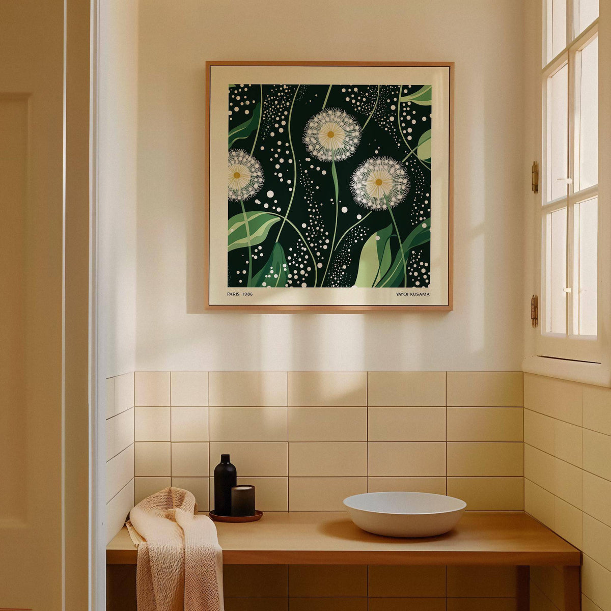 Unique green wall decor perfect for modern living spaces