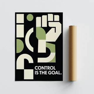 Fitness motivation poster for discipline and focus.