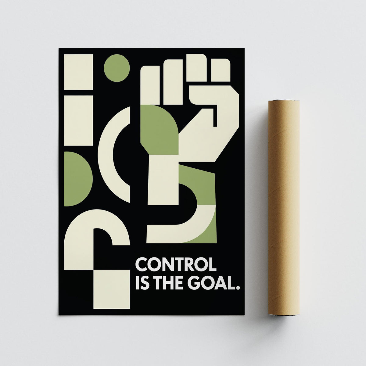 Fitness motivation poster for discipline and focus.